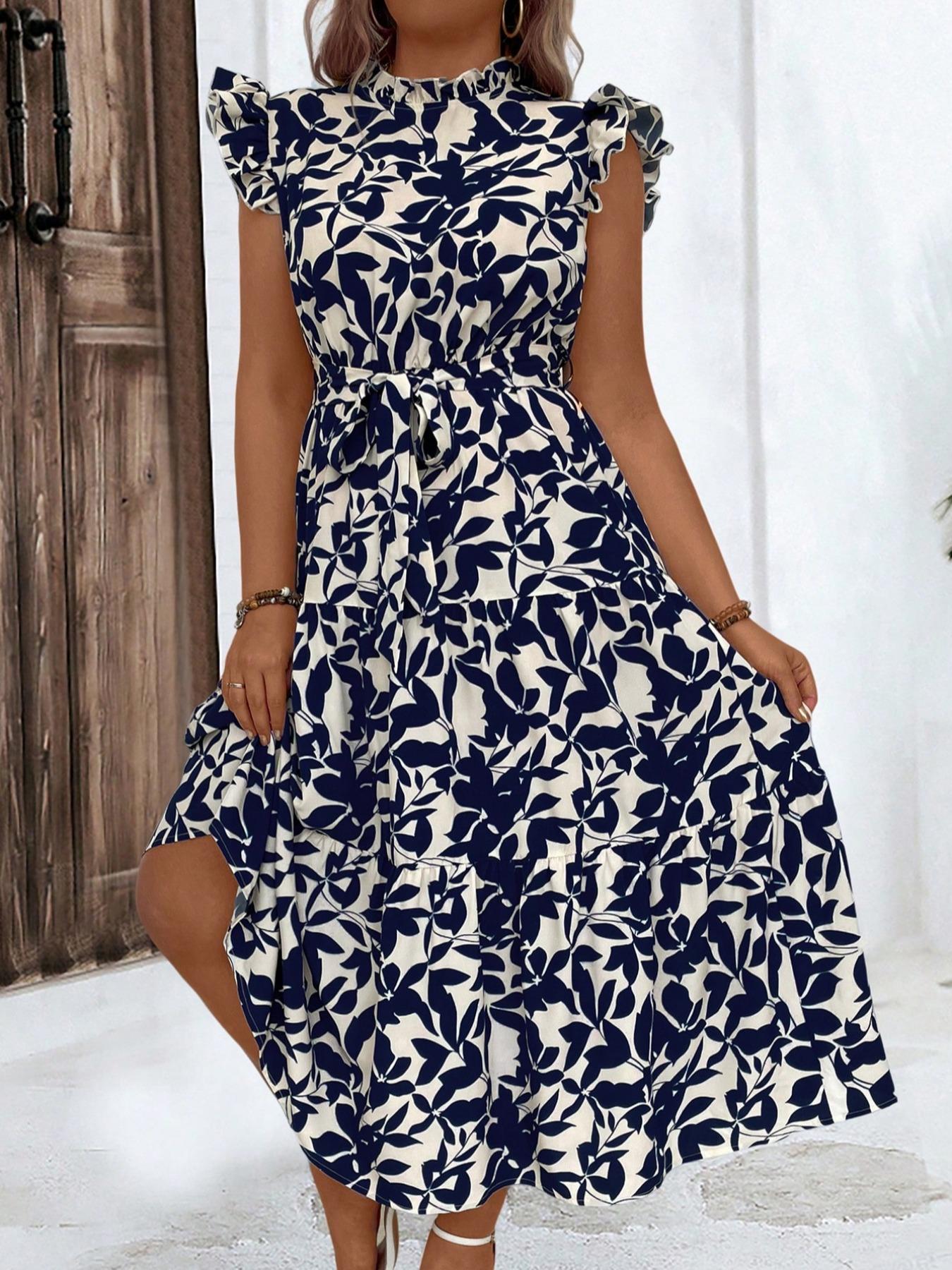 Plus Size Floral Print Ruched - огляд і ціна Romper Floral Print