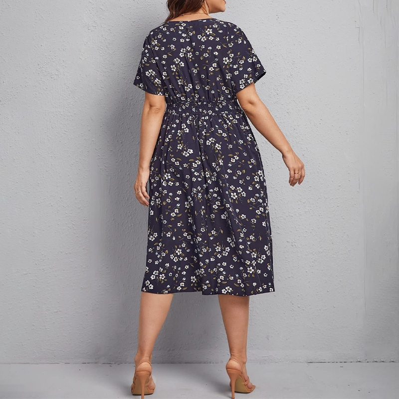 Plus Size Women's Dress, Flowe - огляд і ціна Romper Floral Print