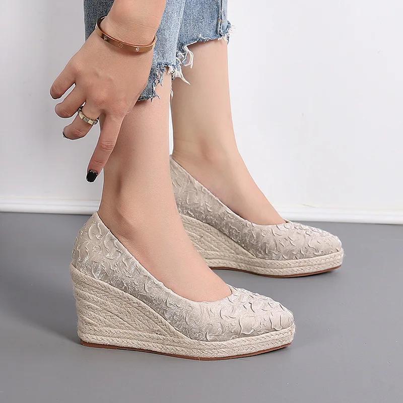 8cm Size 34-42 Breathable Comf - огляд і ціна Wedge Espadrille Women