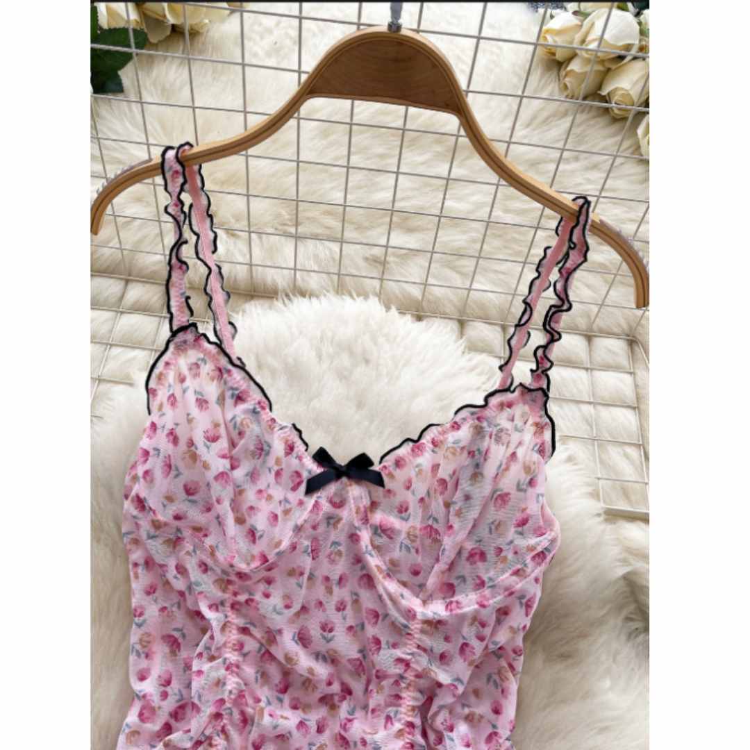 Women Sweet Homewear Suits Flo - огляд і ціна Romper Floral Print