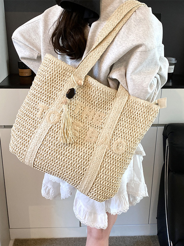 Summer Beach Vacation Large Ca - огляд і ціна Crochet Bag Raffia