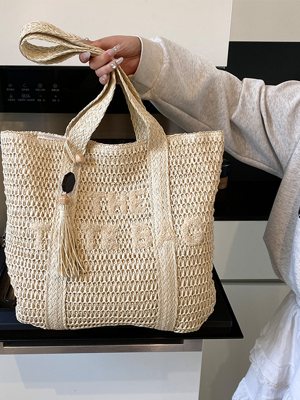 Summer Beach Vacation Large Ca - огляд і ціна Crochet Bag Raffia