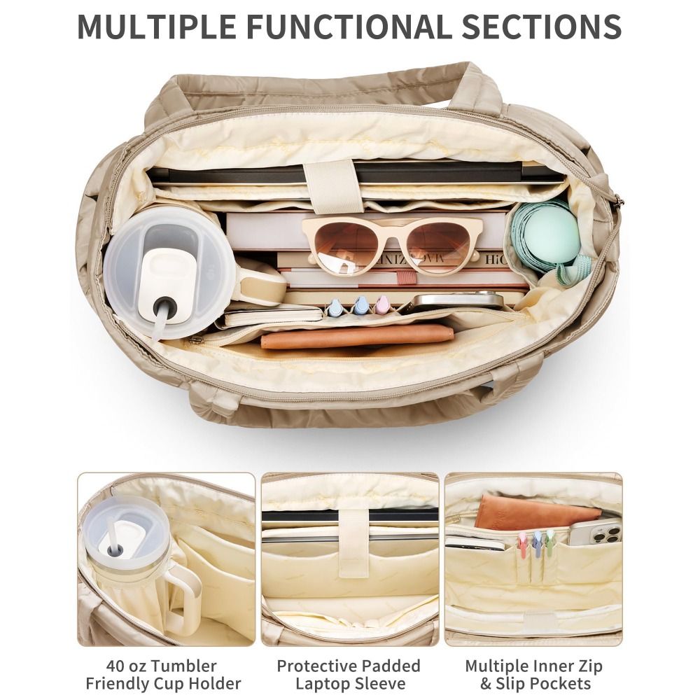 Large Capacity Puffer Tote Bag - огляд і ціна Tote Bag Beach