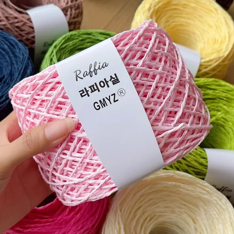 80g Colours Raffia Yarn Fluffy - огляд і ціна Crochet Bag Raffia